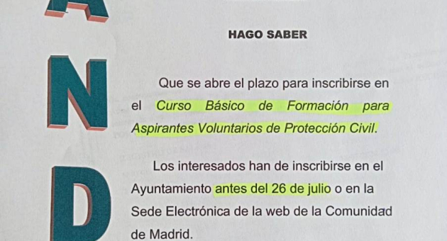 Bando: Abierto plazo de inscripción 